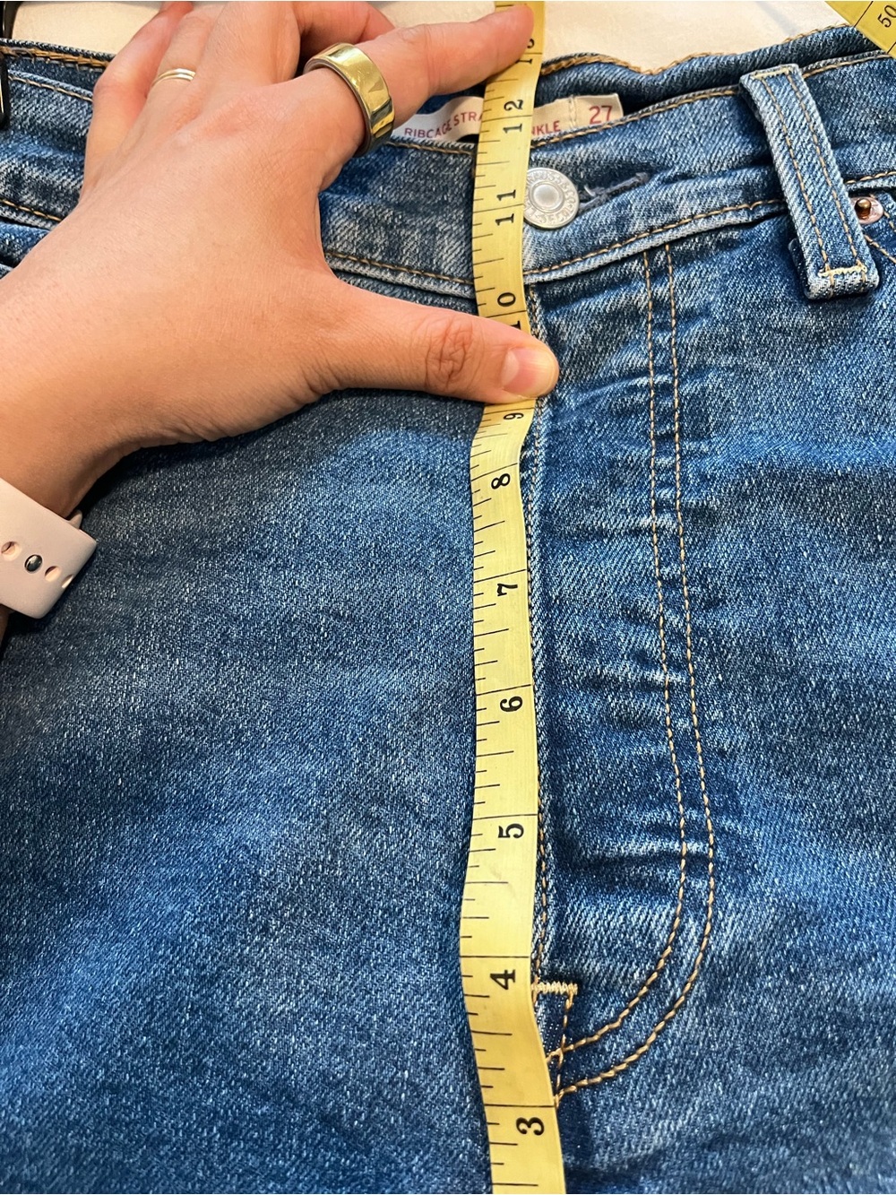 Levi’s High-Rise Ribcage Straight Leg Ankle size 27x27 - Picture 6 of 8
